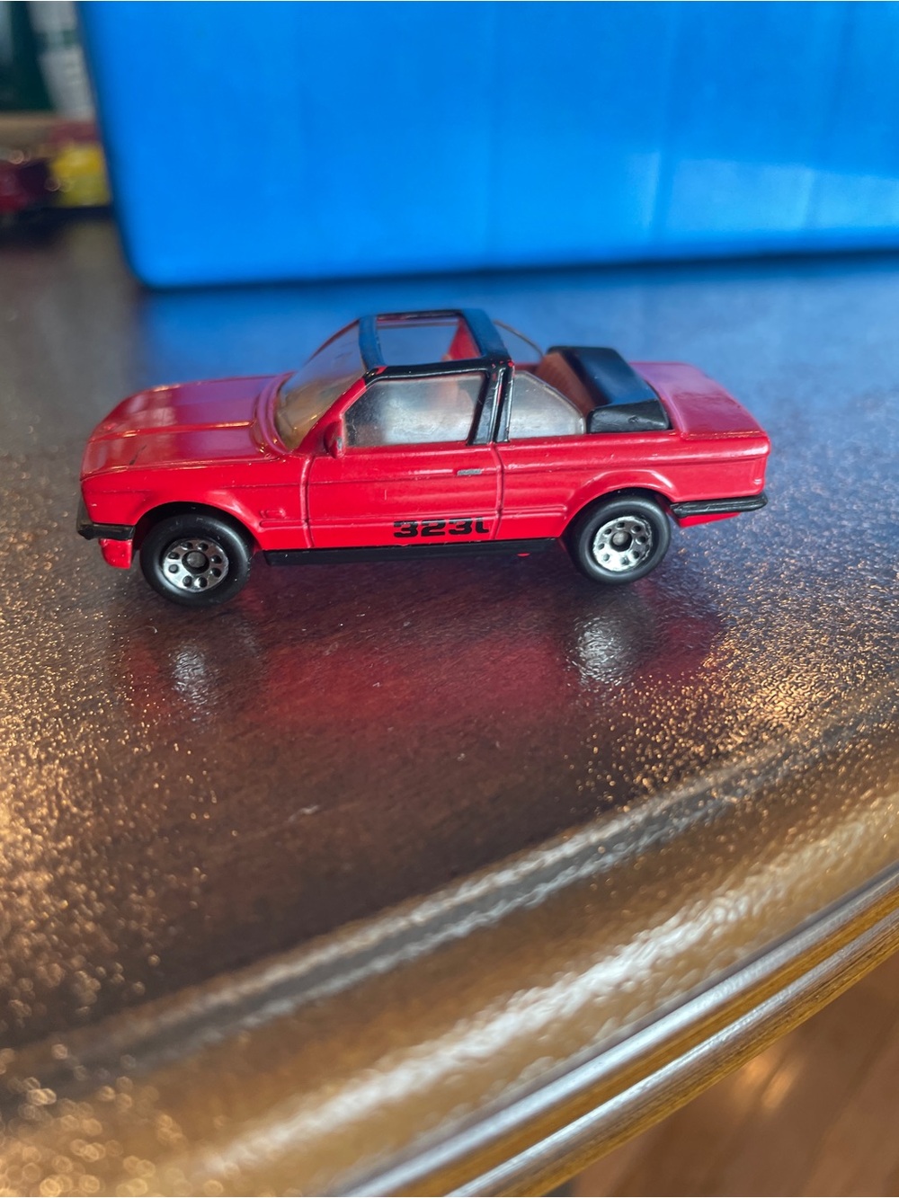 Vintage Matchbox #39 323i BMW Cabriolet Red 1985